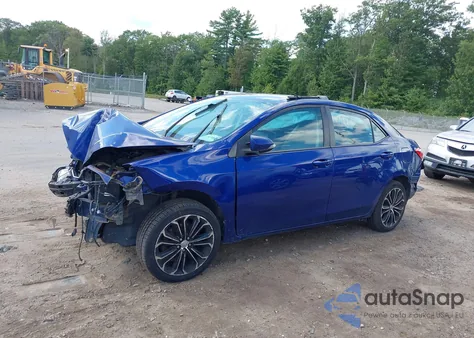 2014 Toyota Corolla S Plus z USA, uszkodzony, nr VIN 2T1BURHE9EC205878